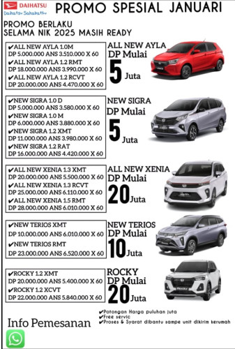 Promo Special Daihatsu Kendal Januari 2026